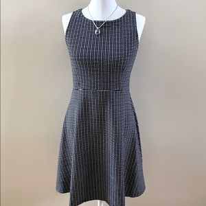 LOFT FIT AND FLARE KNIT SLEEVELESS DRESS